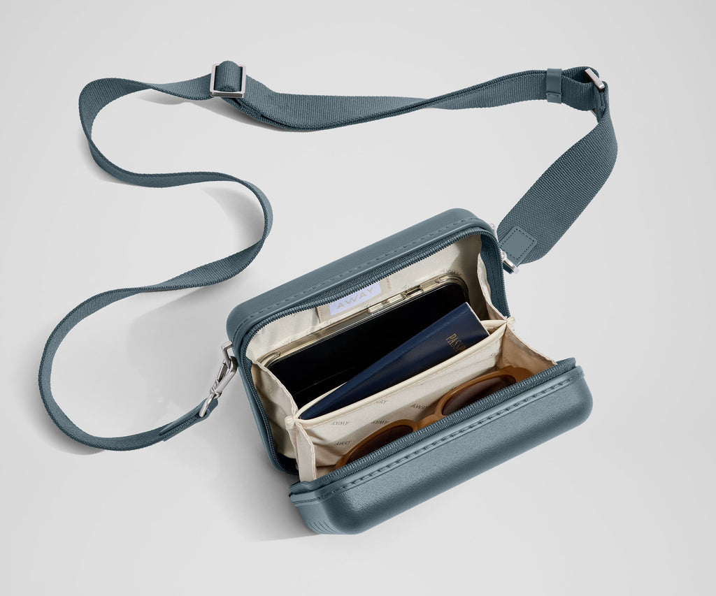 Away The Mini Crossbody Packing Cubes - Coast Blue