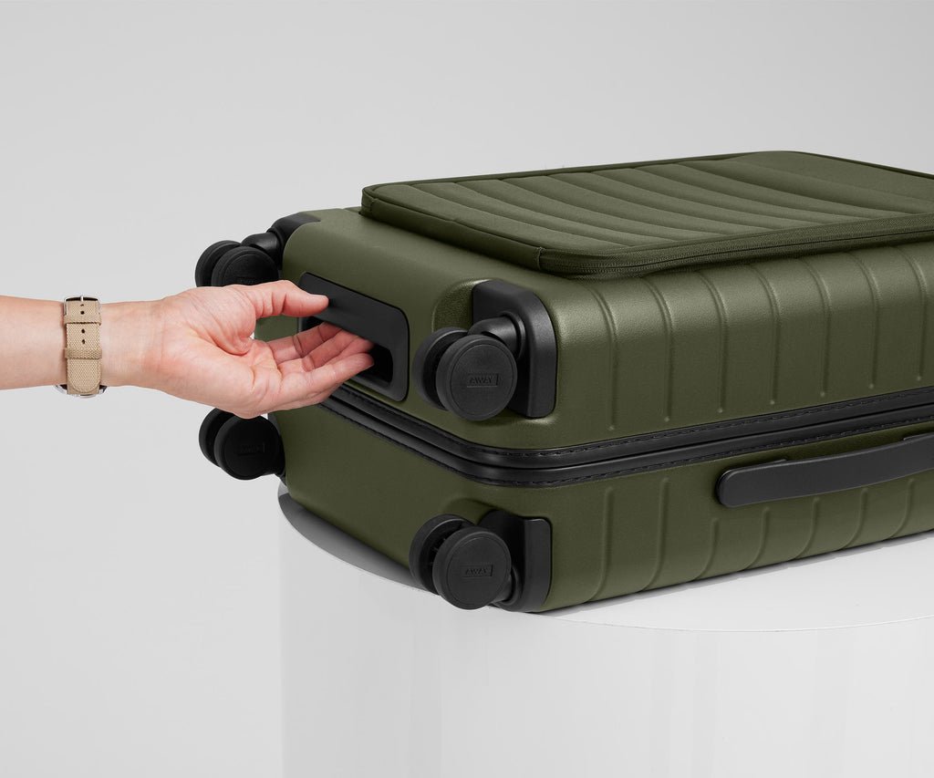 Away The Executive Bigger Carry-On Suitcase - Olive Green